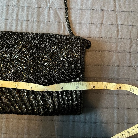 La Regale vintage black beaded evening bag - Picture 4 of 10